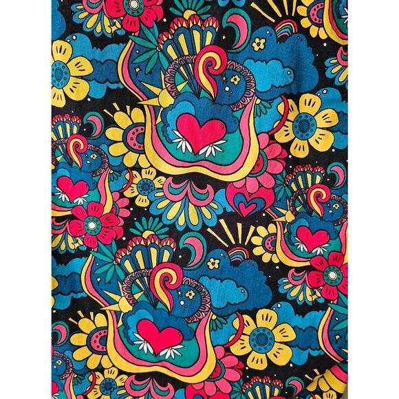 Lucy & Yak Colorful Floral Cropped Pants - Picture 7 of 16